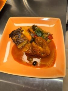assiette de nourriture restaurant le chat gourmand beunaz