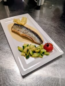 poisson au restaurant le chat gourmand beunaz